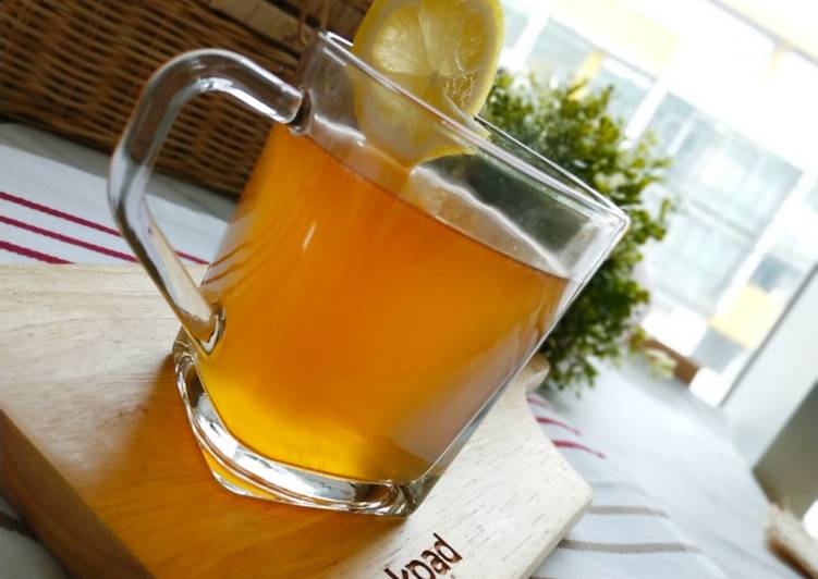 Resep Hot lemon tea Anti Gagal
