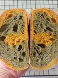 Matcha Turmeric Swirl Sourdough Bread