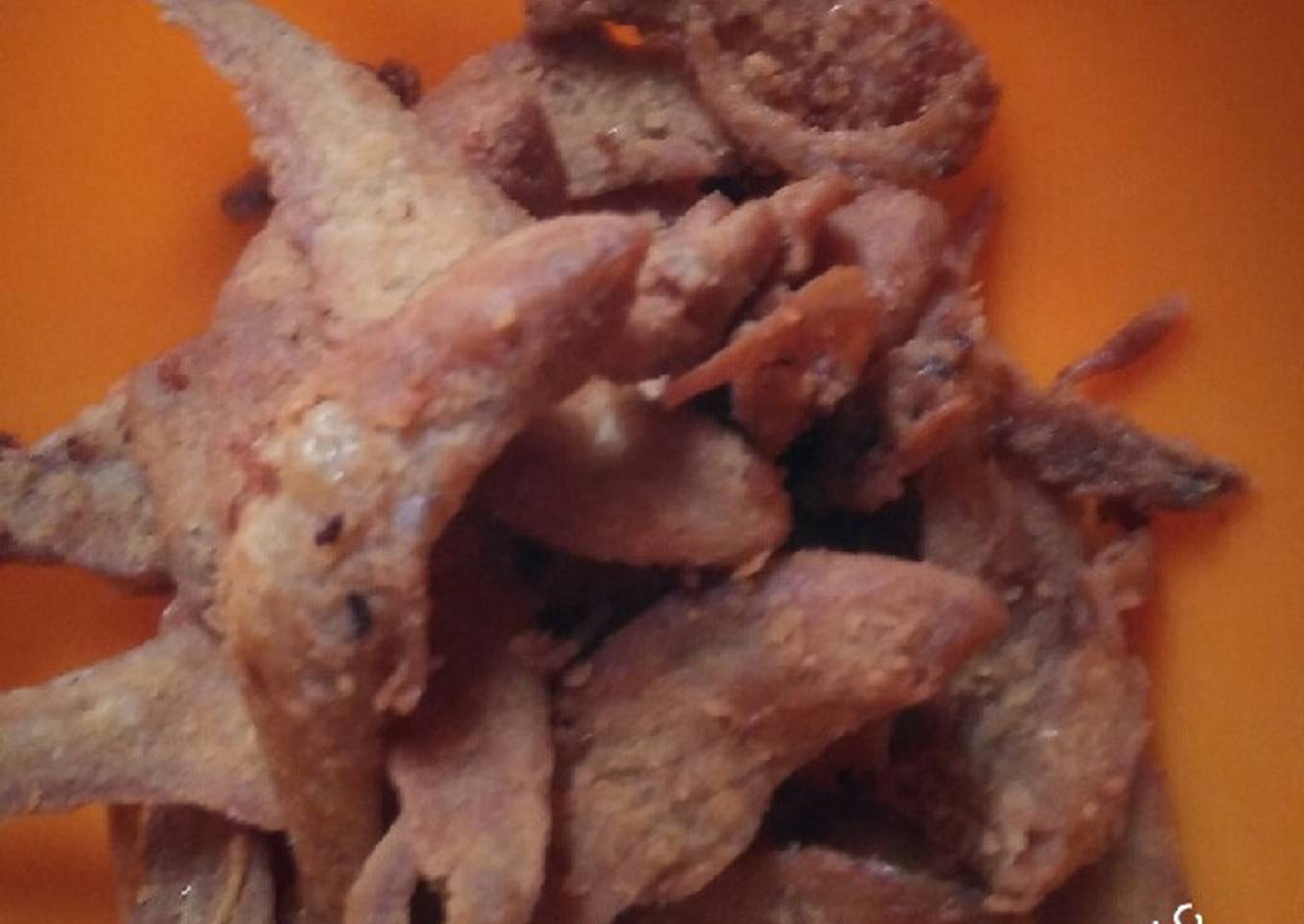 Ikan Asin Bulu Ayam Goreng Tepung