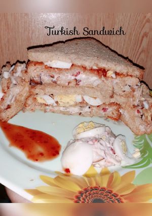 A picture of Turkish Sandwich.