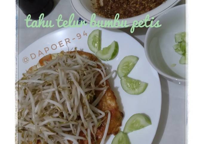 Cara Bikin 149. Tahu Telur bumbu petis Enak Dan Mudah