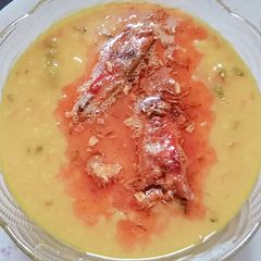 A picture of Moong daal tadka.