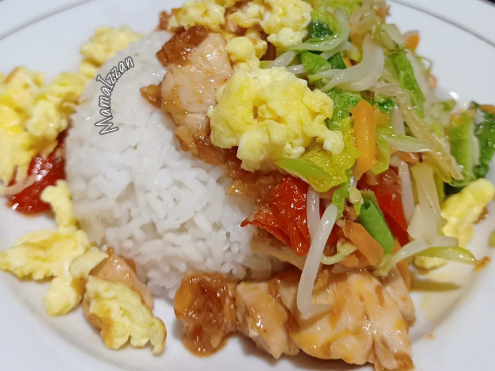 Cara Gampang Membuat Spicy Chicken RiceBowl, Bikin Ngiler