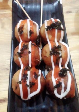 Hình của món Bánh Takoyaki.