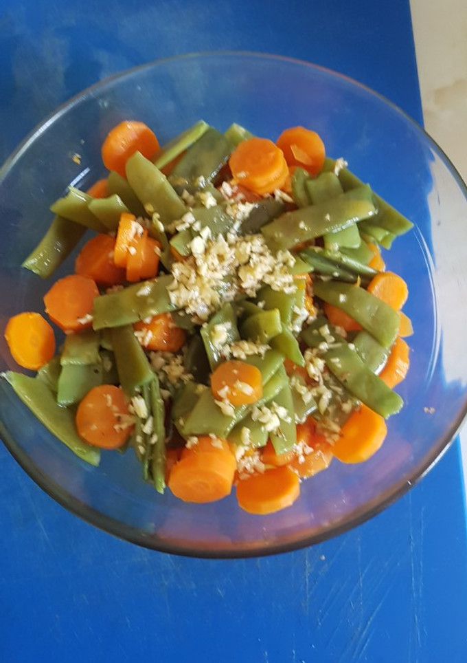 Una foto de Judías verdes con zanahorias aliñadas en Thermomix