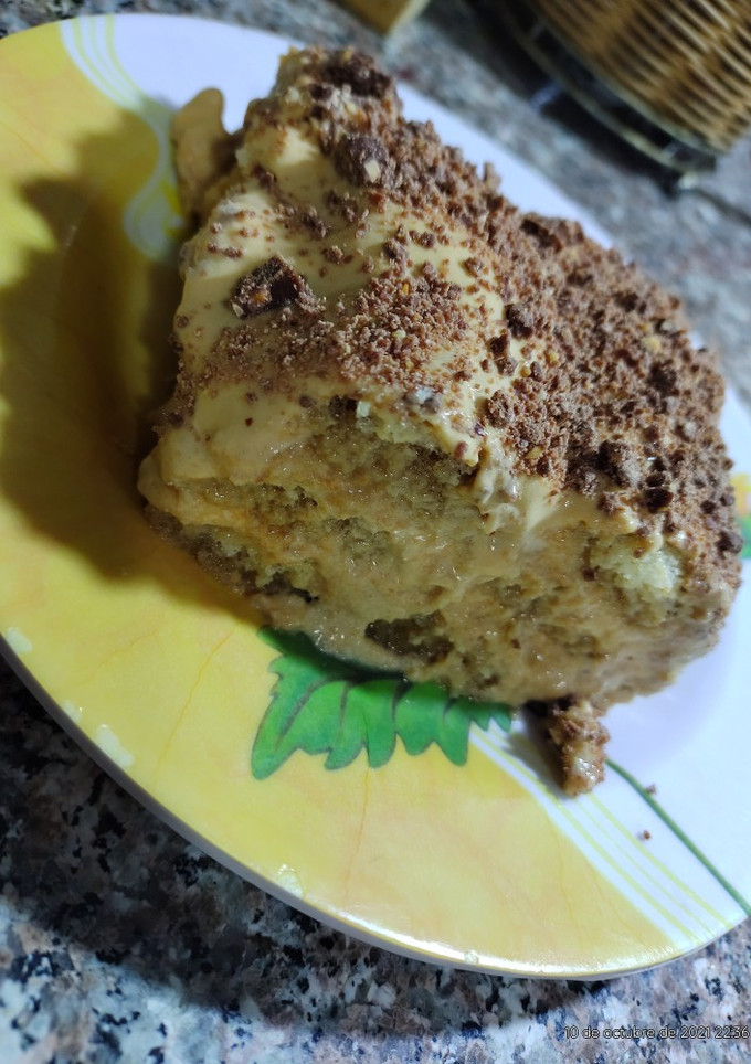 Una foto de ~Postre de vainillas con mousse de dulce de leche~