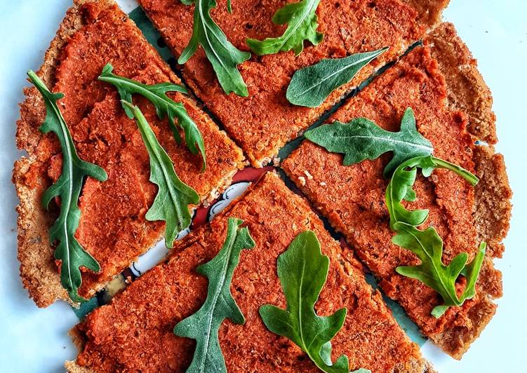 🍕PIZZA CON BASE DE SOJA TEXTURIZADA Y SOBRASADA VEGANA🍕