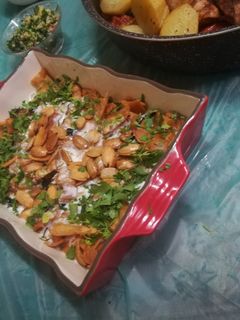 صورة لوصفة فتة المقدوس