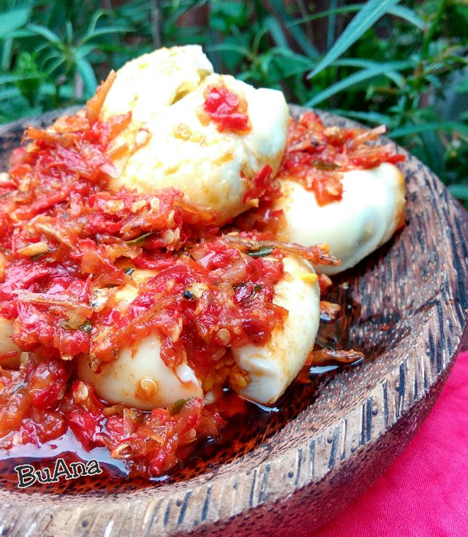 Foto resep Telur geprek sambel goreng