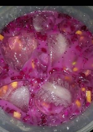 Foto resep Es buah pelangi
