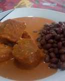 Pipián rojo con carne de puerco