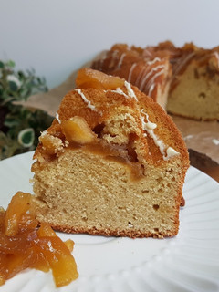 Una foto de Quinoa and apple Bundt cake with rum!!! Bundt cake de Quinoa y manzana al ron!!!