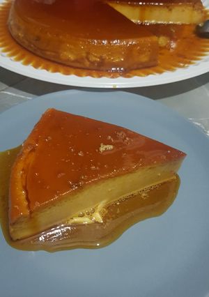 Una foto de Flan Casero