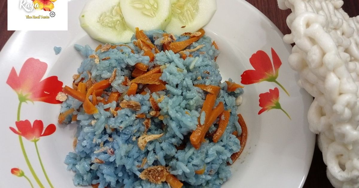 Nasi Liwet Bunga Telang & Wortel 🥕
