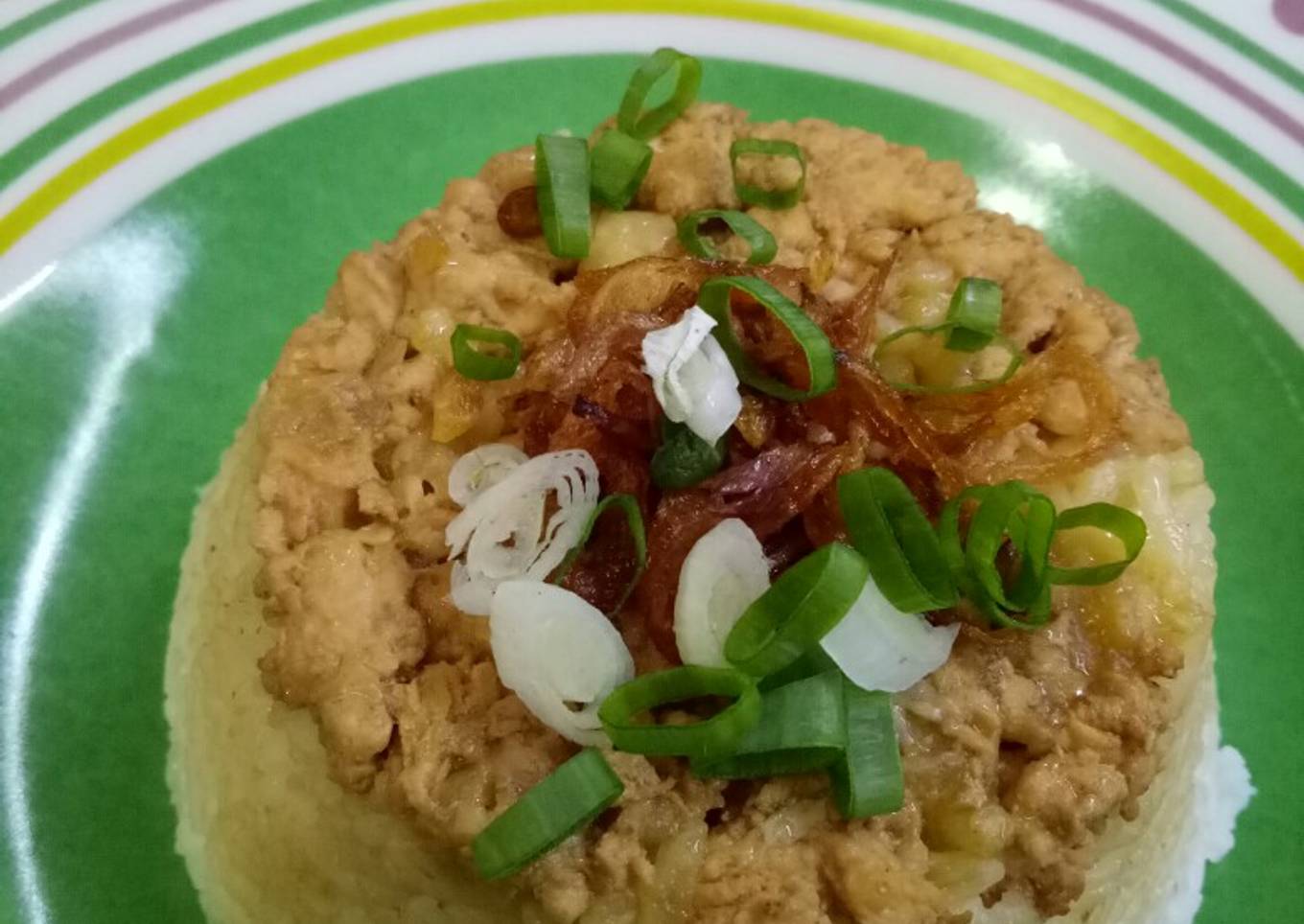 Homemade nasi tim