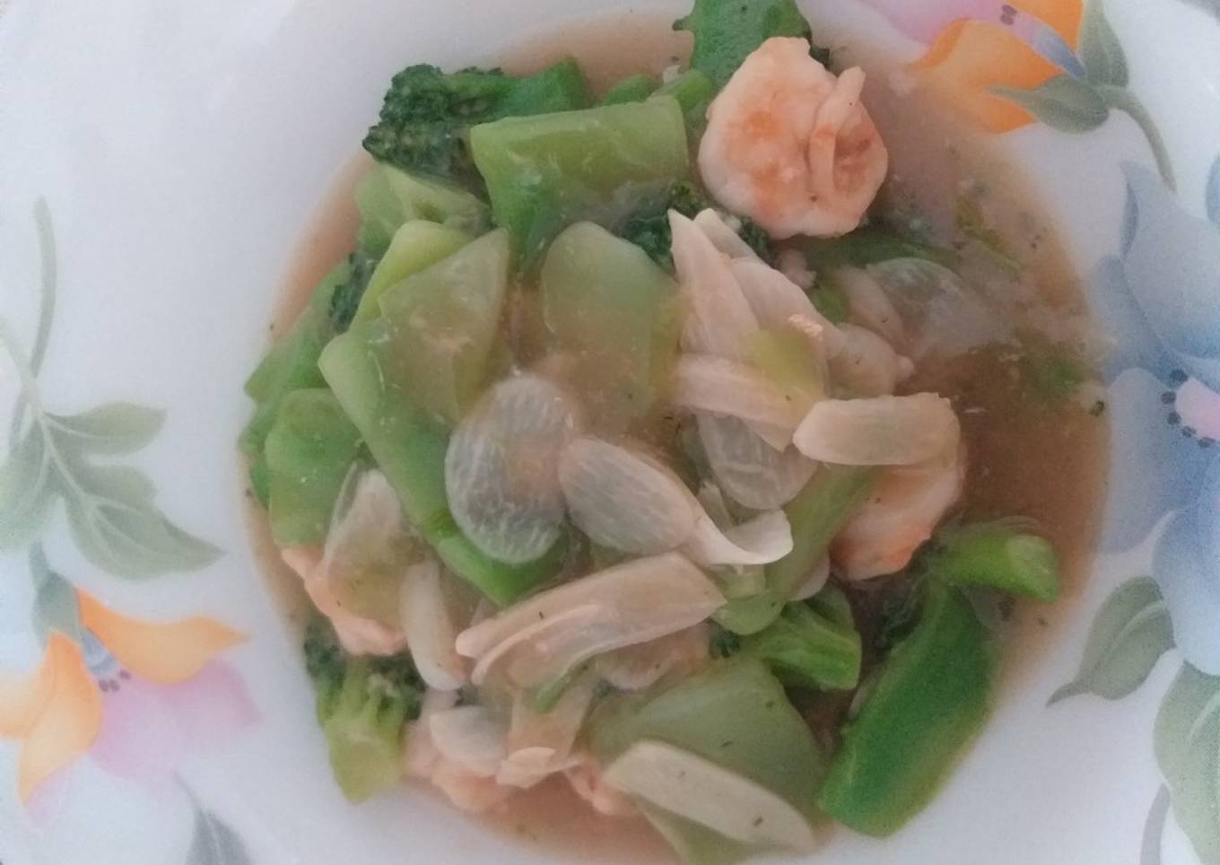 Brokoli Udang Saus Tiram