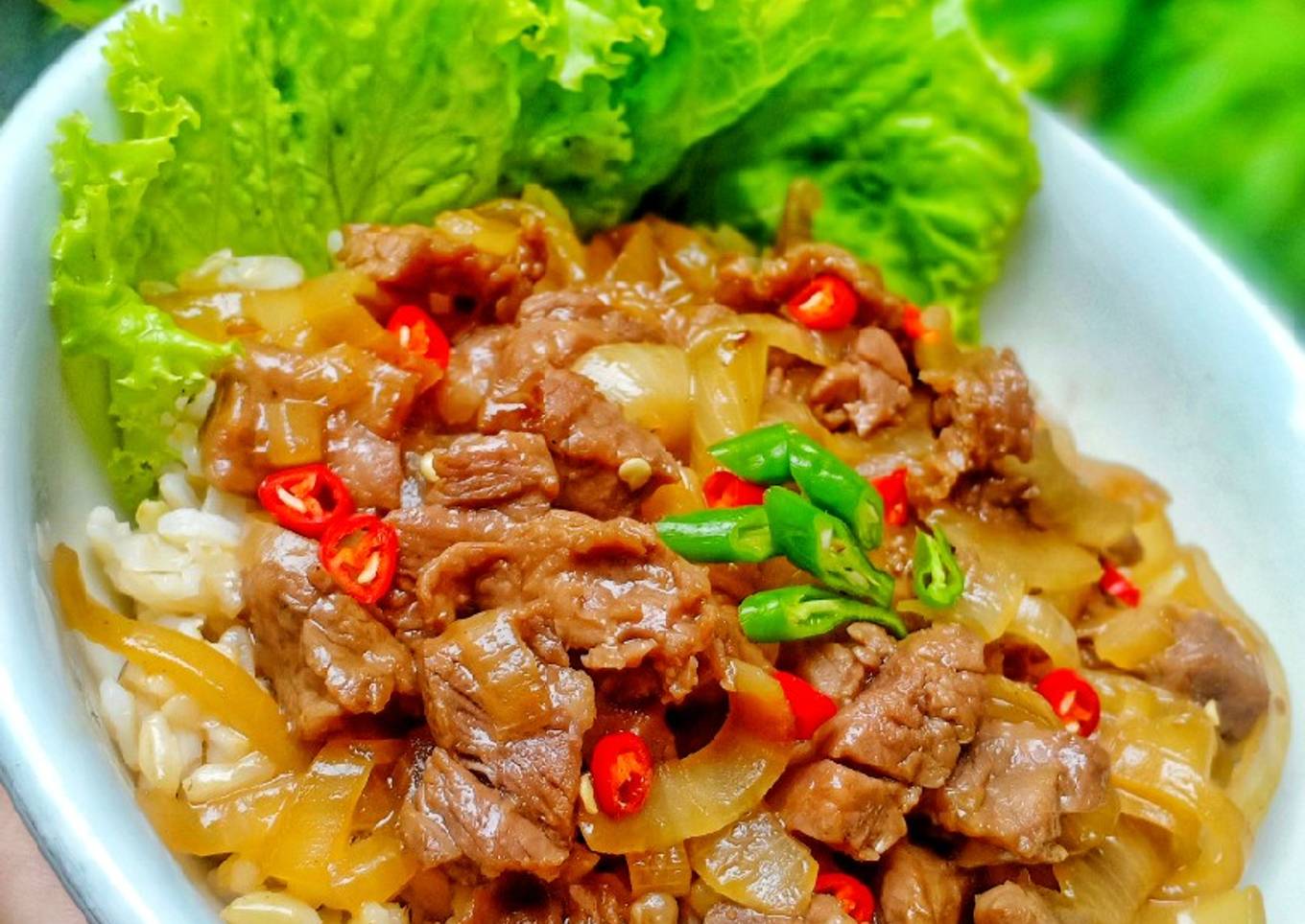 Cara Gampang Membuat Ricebowl Beef Teriyaki ala Hokben, Bikin Ngiler