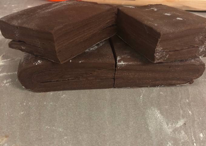 Pâte feuilletée inversée au chocolat