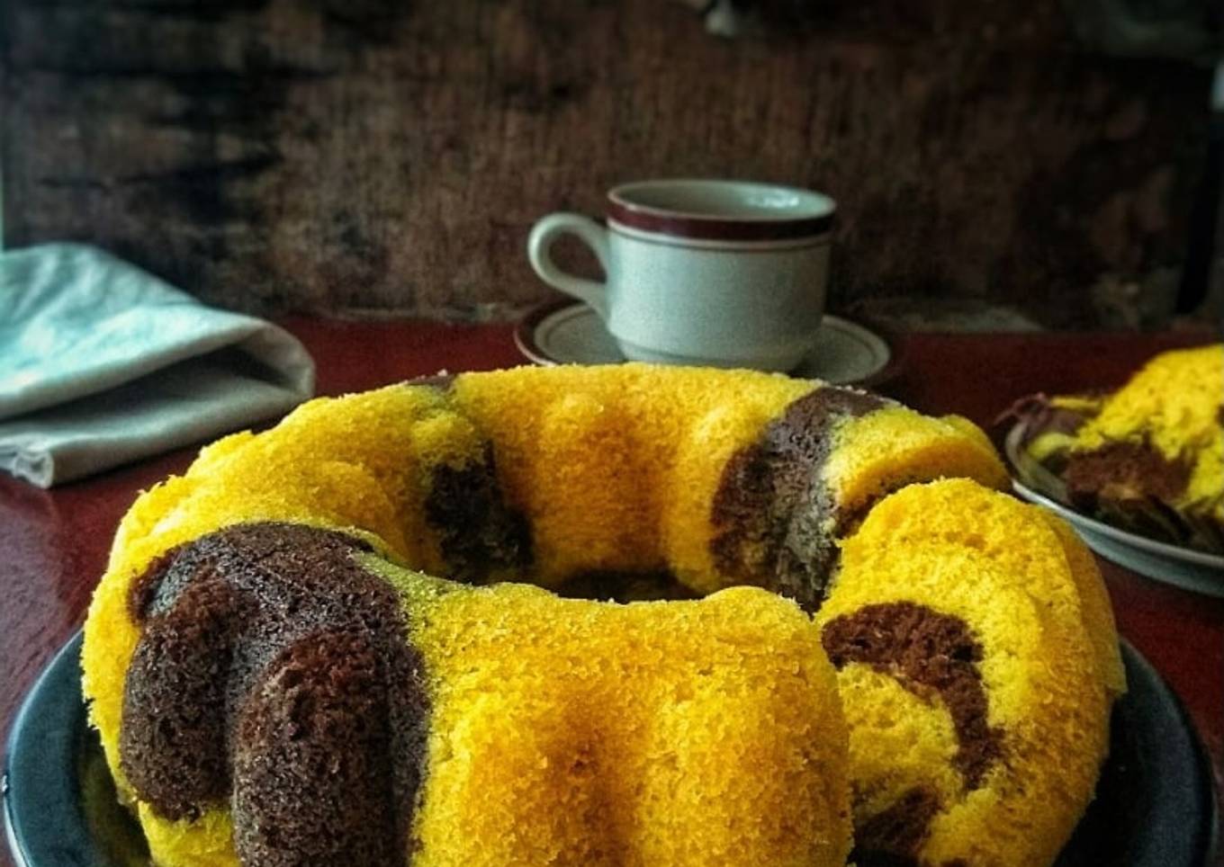 Marmer Cake Kukus