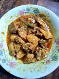 কাচামরিচ দিয়ে চিকেন ভুনা