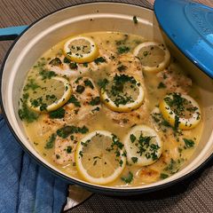 A picture of Grilled chicken piccata💛.