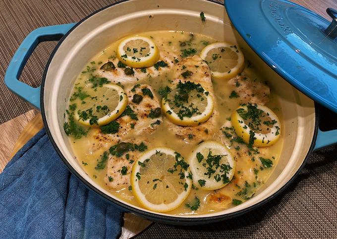 Recipe of Award-winning Grilled chicken piccata💛