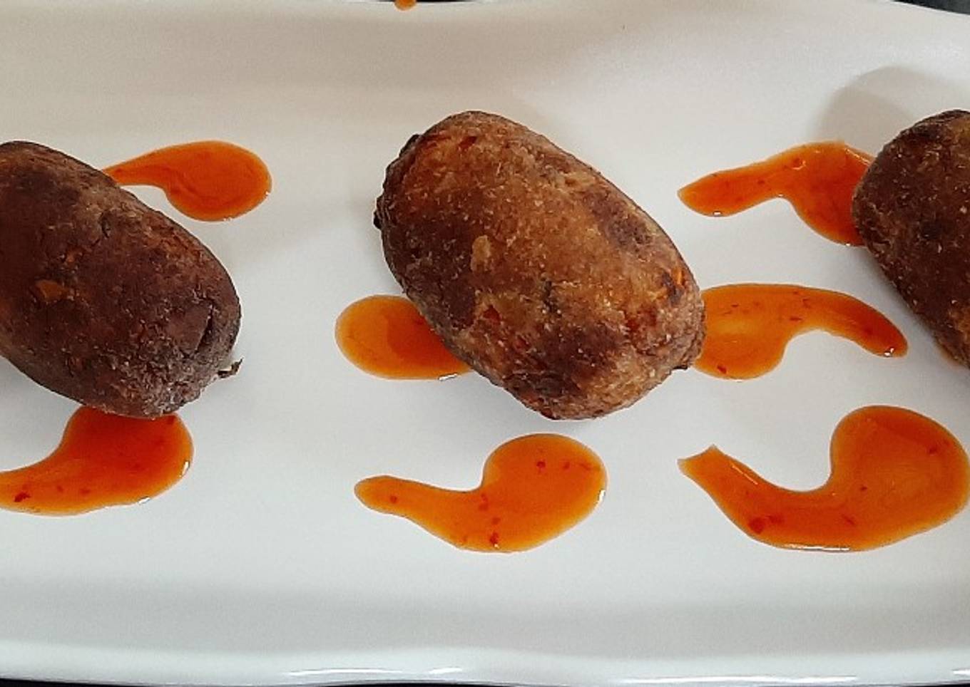 Cheese Stuffed Paneer Bhurji Croquettes