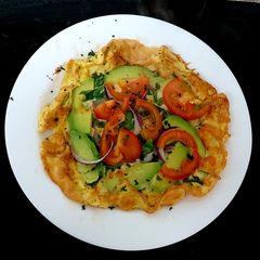 My Cheese & Avocado Open Omelette 🤩#Breakfast #Brunch A picture of My Cheese & Avocado Open Omelette 🤩#Breakfast #Brunch.
