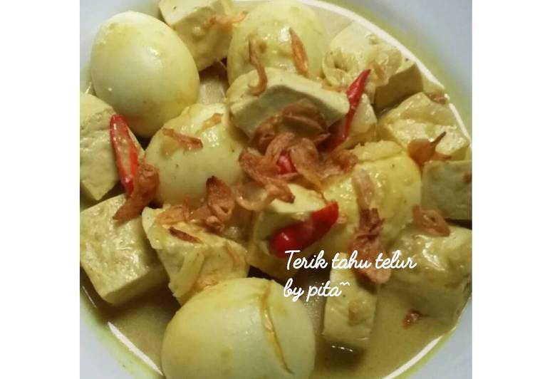 Resep Terik tahu telur Lezat