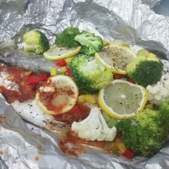 A picture of Steamed lemonade fish.
