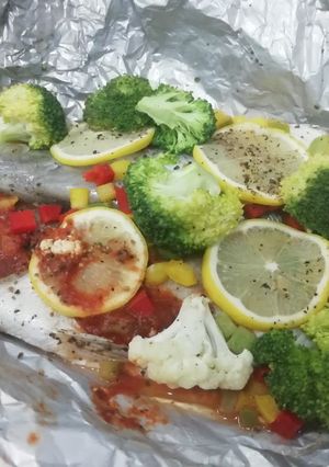 A picture of Steamed lemonade fish.