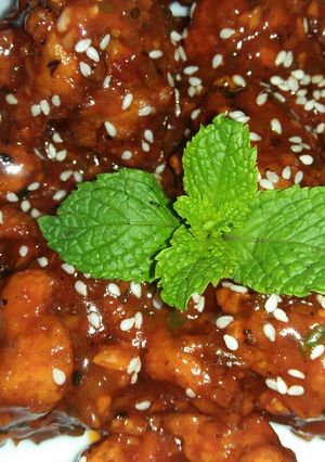 A picture of Crispy chilli baby corn.