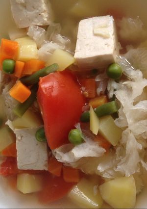 Foto resep Sop Tahu Jamur Putih