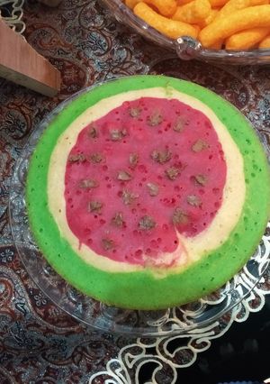 عکسی از دستور کیک هندوانه