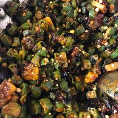 Home style bhindi A picture of Home style bhindi.