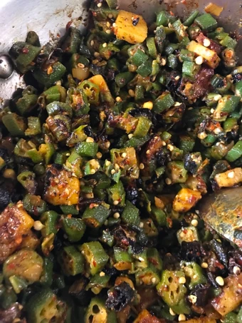 Recipe Home style bhindi which So Delicious