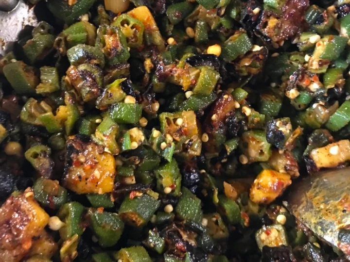 Recipe Home style bhindi which So Delicious