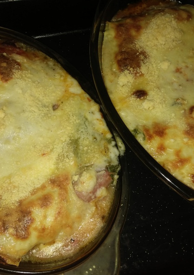 Una foto de Canelones sin masa