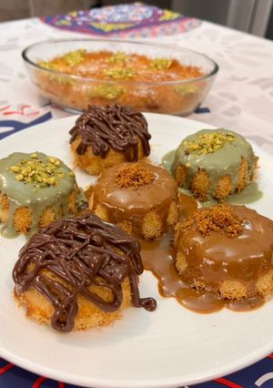 صورة لوصفة كنافة. 🍽️