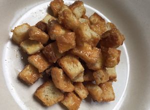 Foto resep Roti Popcorn Karamel takaran sendok makan