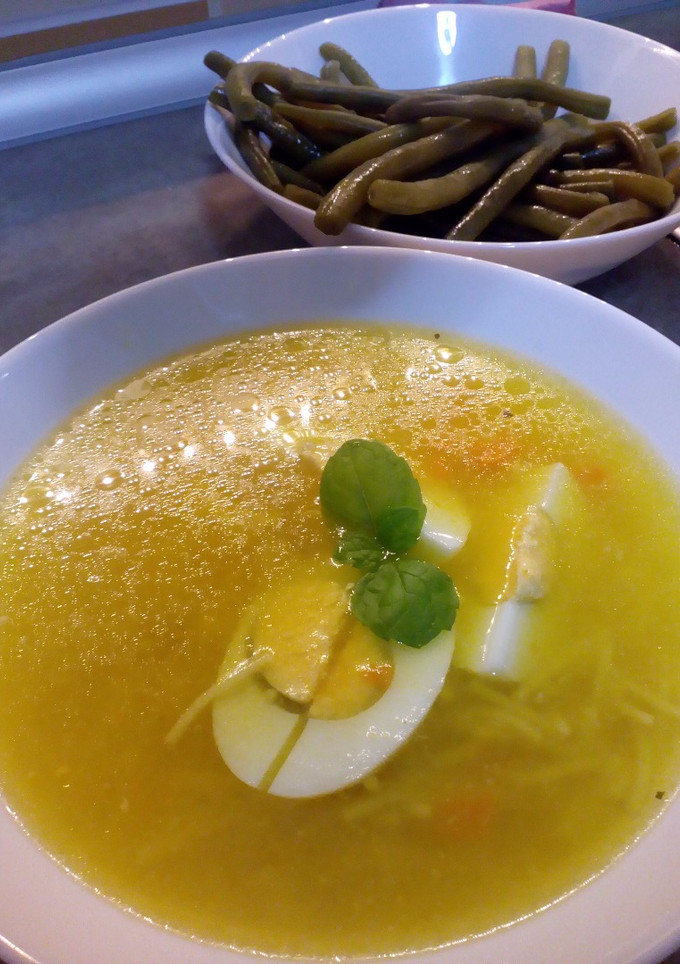 Una foto de Sopa de gallina