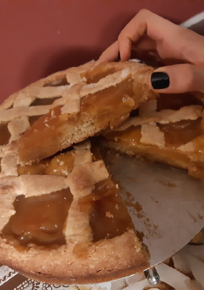 Una foto de Pastafrola de dulce de batata. Súper fácil