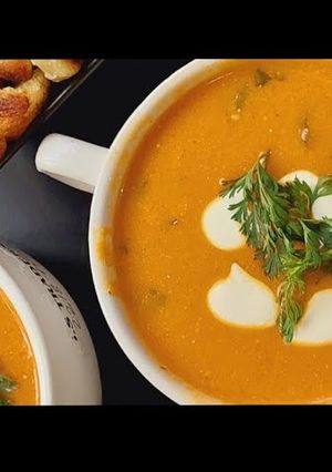 A picture of Quick and Easy Tomato Soup for winters.