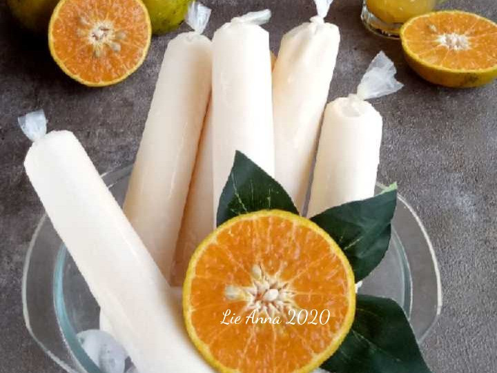 Resep Es Lilin Jeruk Susu yang Enak