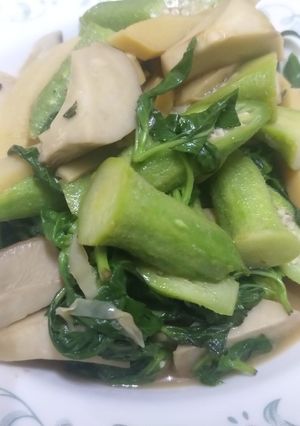 塔香杏鮑菇秋葵 的食譜成品照片