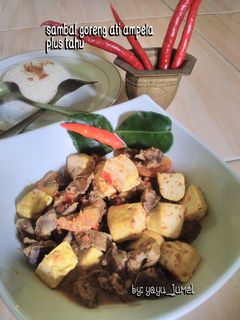 Foto resep Sambal goreng ati ampela plus tahu
