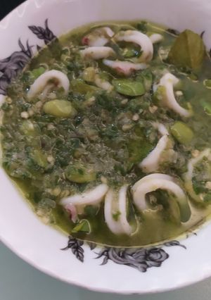 Foto resep Sotong cabe hijau petai