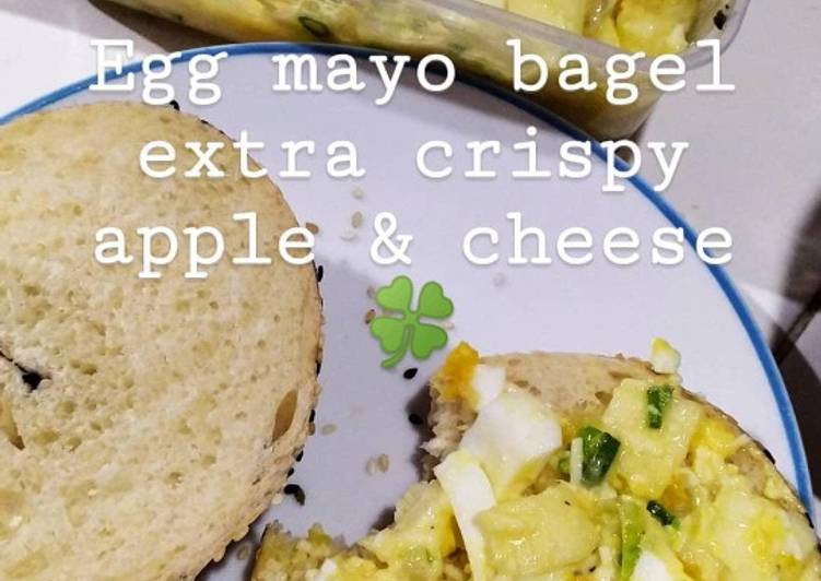Egg Mayo Crispy Apple &amp; Cheese (untuk isian sandwich)