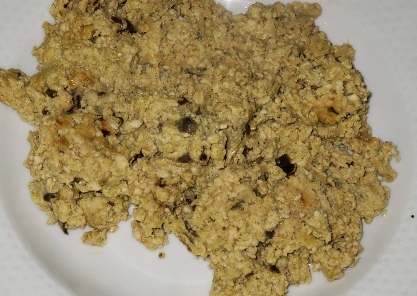 Berenjena con pavo al curry