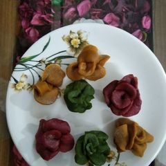 A picture of Valentines Day Special Rose Dessert.